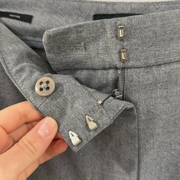 Talbots heritage gray trouser straight leg pants - Picture 5 of 5